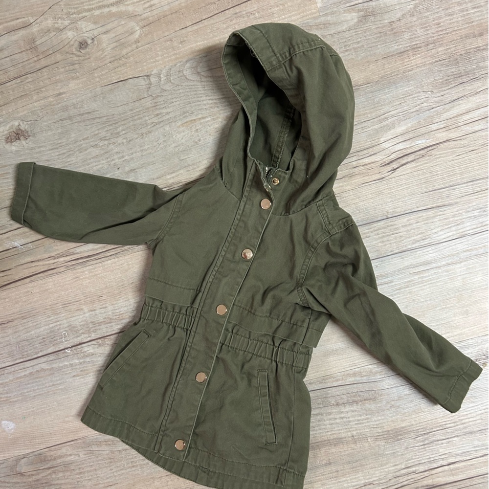 C&C California Kids Olive Green Hooded Jacket